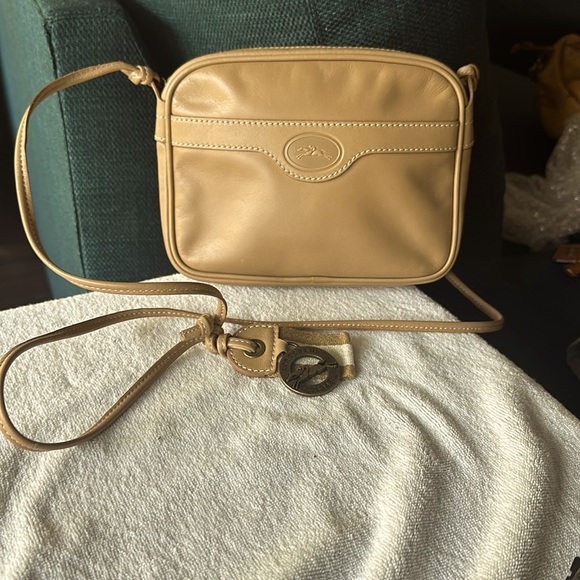 Longchamp Handbags - Long champ, mini and leather with long strap and unique LONGCHAMP CHARM!!!